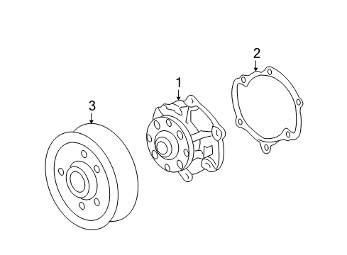 2007 Cadillac STS Cooling System, Radiator, Water Pump, Cooling Fan Diagram