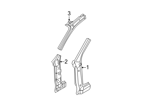 2008 Chevy Aveo5 Hinge Pillar Diagram