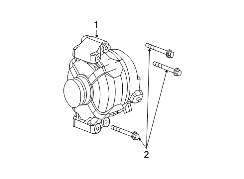 2009 Saturn Aura Alternator Diagram 2 - Thumbnail