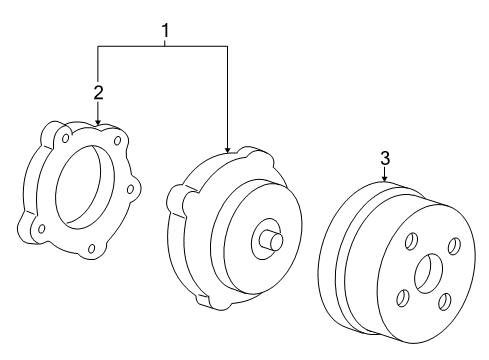 2006 Saturn Relay Cooling System, Radiator, Water Pump, Cooling Fan Diagram