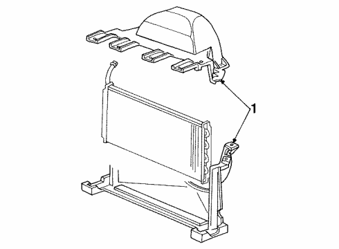 1992 Oldsmobile Custom Cruiser Cooling System, Radiator, Water Pump, Cooling Fan Diagram 1 - Thumbnail