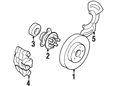 1990 Cadillac Eldorado Front Brakes Diagram