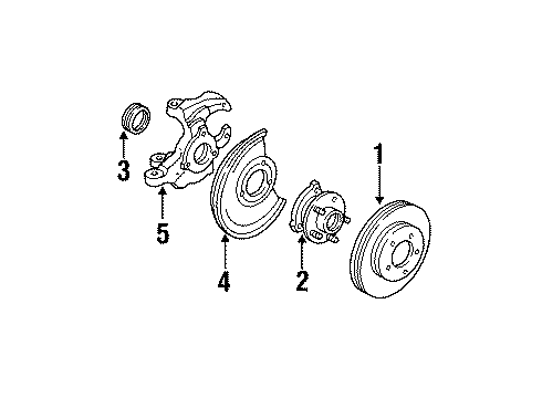 1992 GMC Typhoon Front Brakes Diagram 2 - Thumbnail