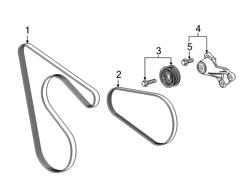 2020 GMC Sierra 1500 Belts & Pulleys, Cooling Diagram 3 - Thumbnail