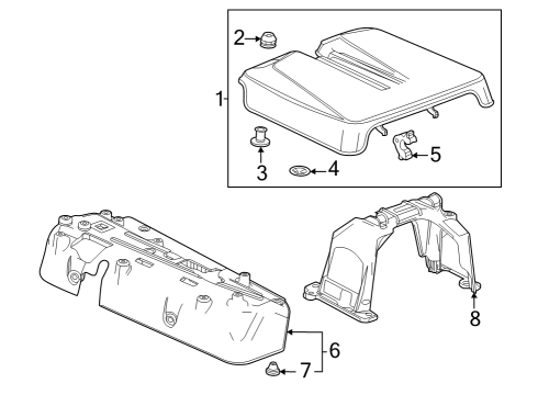 2023 Chevy Colorado Engine Appearance Cover Diagram