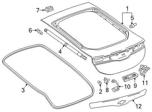 2016 Chevy Volt Lift Gate, Electrical Diagram