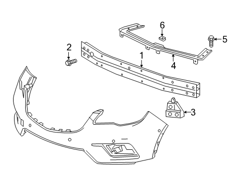 2017 Buick Envision Front Bumper Diagram