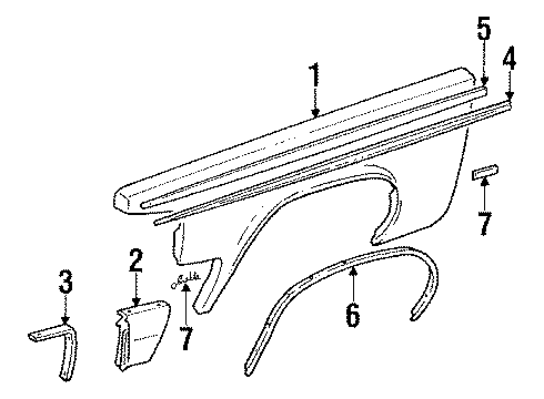 1985 Cadillac Seville Antenna Pkg,Radio Diagram for 12355706