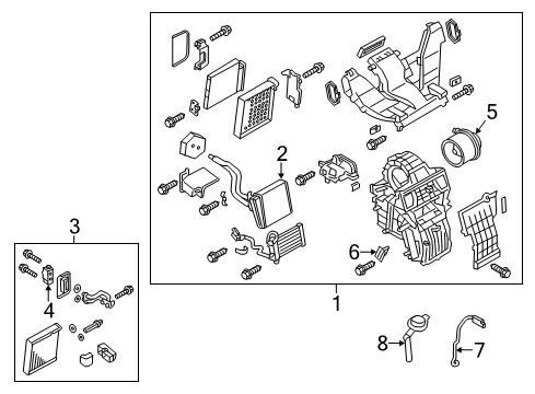 2016 Chevy City Express HVAC Case Diagram