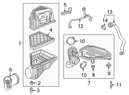 2022 GMC Acadia Air Intake Diagram 2 - Thumbnail