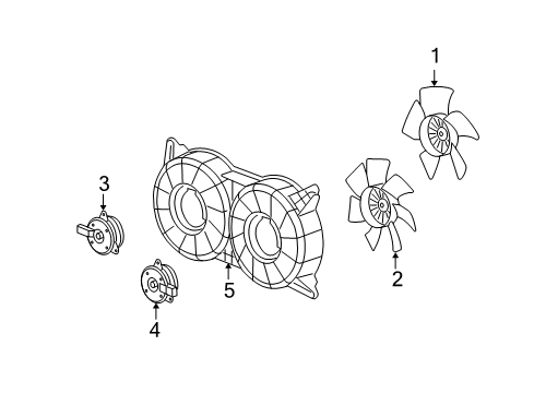 2006 Cadillac STS Cooling System, Radiator, Water Pump, Cooling Fan Diagram 9 - Thumbnail