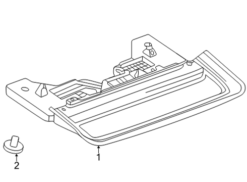 2022 Cadillac CT5 High Mount Lamps Diagram