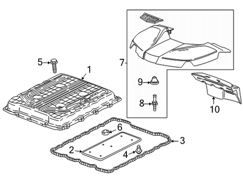 2022 Cadillac CT5 Engine Appearance Cover Diagram 3 - Thumbnail