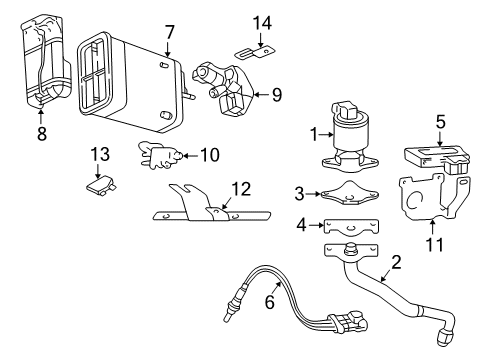 1999 Oldsmobile Alero BRACKET, Fuel Tank Evaporator Control Diagram for 22645687