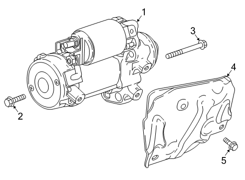 2020 Cadillac XT5 Starter Diagram