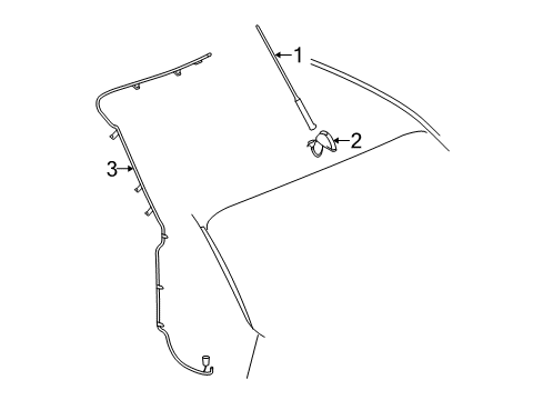 2006 Chevy HHR Antenna & Radio Diagram 3 - Thumbnail