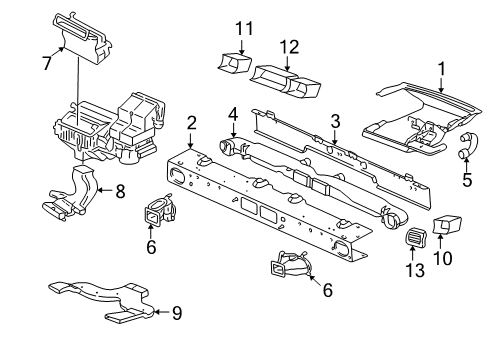 2005 Pontiac Montana Ducts Diagram 1 - Thumbnail