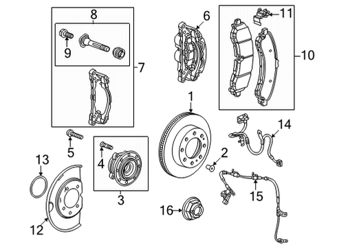 2022 GMC Hummer EV Pickup Anti-Lock Brakes Diagram