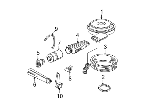 1995 GMC K2500 Air Intake Diagram 5 - Thumbnail