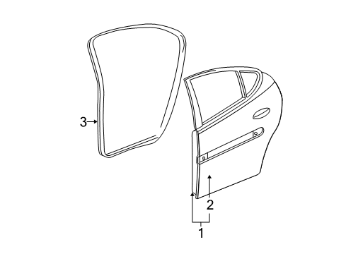 2004 Pontiac Grand Prix Rear Door Diagram