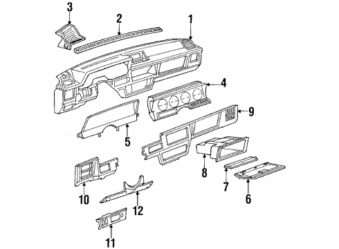 1986 Buick Skyhawk Mirror Asm,Inside Rear View Diagram for 919686