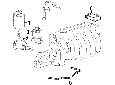 2001 Saturn SL Powertrain Control, Electrical Diagram 2 - Thumbnail