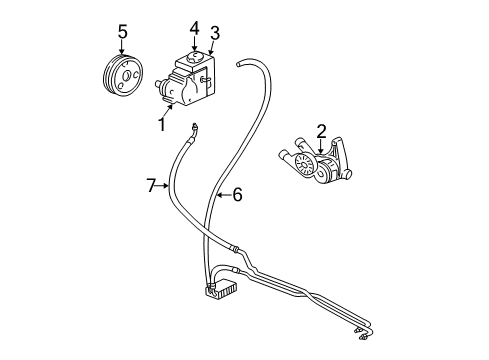 1997 Buick Park Avenue Hose Assembly, P/S Gear Outlet Diagram for 26070115