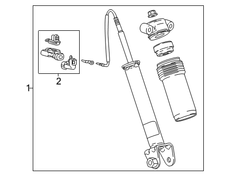 2017 Chevy Corvette Shocks & Components - Rear Diagram 1 - Thumbnail