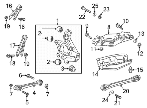 2024 Cadillac CT5 Rear Suspension Diagram