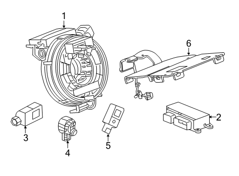 2019 Buick Regal Sportback Air Bag Components Diagram 2 - Thumbnail