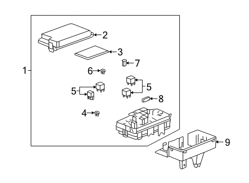 2004 Cadillac XLR Electrical Components Diagram 2 - Thumbnail