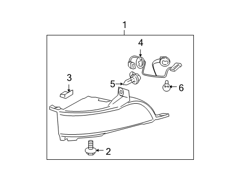 2011 Cadillac DTS Harness Assembly, Front Fog Lamp Wiring Diagram for 10391619