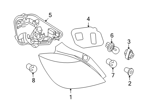 2008 Saturn Astra Bulbs Diagram 6 - Thumbnail