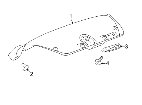 2013 Chevy Malibu Interior Trim - Trunk Lid Diagram