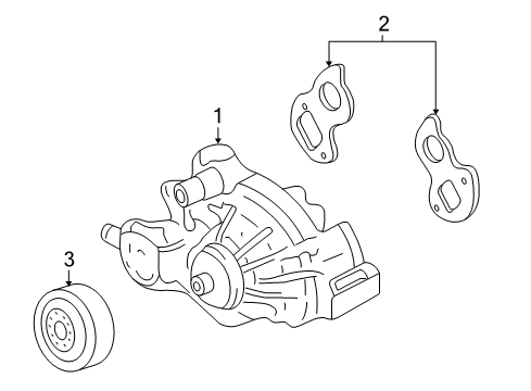 2010 Chevy Tahoe Cooling System, Radiator, Water Pump, Cooling Fan Diagram 2 - Thumbnail