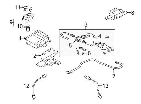 2008 GMC Yukon Emission Components Diagram 2 - Thumbnail