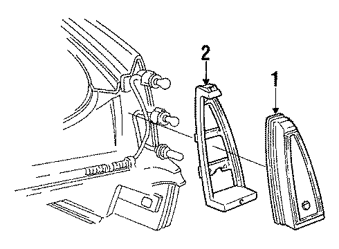 1985 Cadillac Eldorado Combination Lamps Diagram