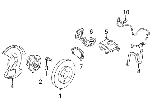 2012 GMC Terrain Front Brakes Diagram