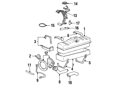 1994 Chevy C2500 Diesel Fuel Supply Diagram