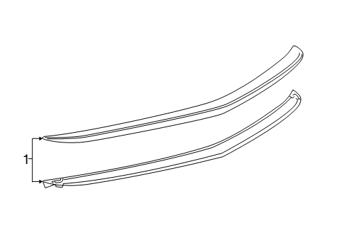 2019 Cadillac ATS Rear Spoiler Diagram