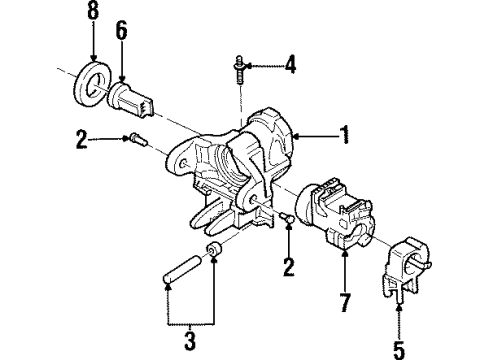 2001 Cadillac Catera Ignition Lock, Electrical Diagram