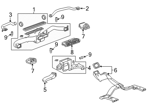 2012 Chevy Tahoe Ducts Diagram 1 - Thumbnail