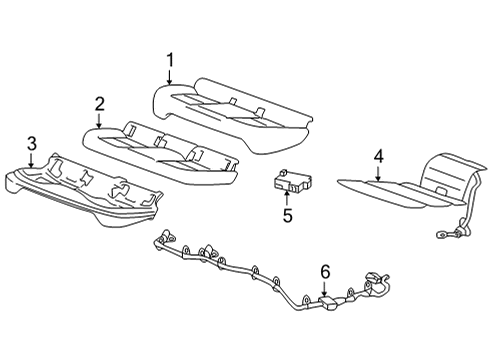 2022 Chevy Bolt EUV Rear Seat Diagram 3 - Thumbnail