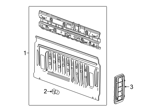 2015 Chevy Colorado Back Panel Diagram 1 - Thumbnail