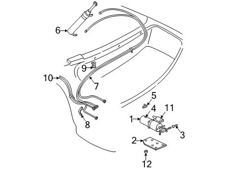 1994 Chevy Camaro Motor & Components Diagram