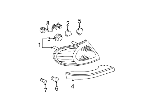 2001 Buick LeSabre Harness Asm,Tail Lamp Wiring Diagram for 16532855