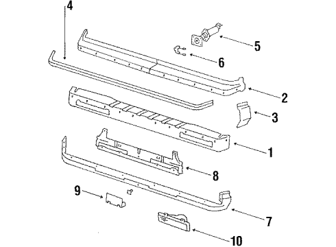 1988 Oldsmobile 98 Deflector, Radiator Air Lower Diagram for 22521385