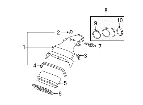 2006 Chevy Corvette Cover Assembly, Air Cleaner Housing Diagram for 15776146