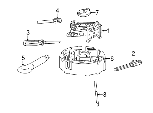 2018 Buick Regal Sportback Jack & Components Diagram