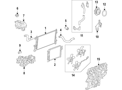 2022 Chevy Tahoe HOSE-CHRG AIR CLR COOL Diagram for 85510545